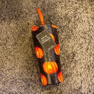 !!SOLD!!  Halloween Pumpkin 30oz Stainless Steel Insulated Tumbler with Straw